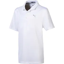 Puma Essential Golf Poloshirt Jungen bright white 164