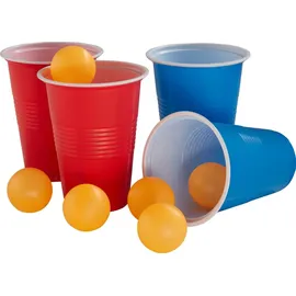 Tectake Bierpongtisch 61 cm x 240 cm x 71 cm Bunt