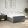vidaXL Boxspringbett mit Matratze Dunkelgrau 140x200 cm Stoff