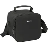 Safta wasserdichte Kühltasche, Kühltasche für Wärme und Kälte, leicht zu transportieren, wasserdichter Kühlschrank, 20 x 15 cm, Schwarz, Schwarz, Estándar, Casual