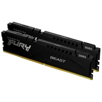 Kingston FURY Beast schwarz DIMM Kit 32GB, DDR5-4800, CL38-38-38, on-die ECC (KF548C38BBK2-32)