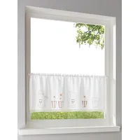 Heine Querbehang in weiß-beige | Gr.: 30-cm