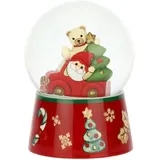 THUN - Boule de Neige Wichtel Oliver und Teddy aus Glas und Keramik, groß, Durchmesser 9,9 cm, Höhe 14 cm