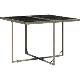 vidaXL Garten-Essgruppe 9-tlg. Grau