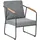 Beliani Gartensofa Set Loungeset grau/schwarz/braun