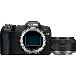 Canon EOS R8 + RF 50mm F/1.8 STM | ✔️ 200 € Rabatt im Warenkorb