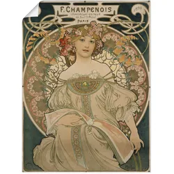 Artland Kunstdruck »Plakat für F. Champenois. 1897«, Ausstellungsplakate, (1 St.), als Alubild, Leinwandbild, Wandaufkleber oder Poster in versch. Größen Artland Farbe Bild(er): grün