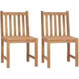 vidaXL Gartenstuhl 24 x 48 x 90 cm braun 2 St.