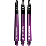 Mission Darts Sabre Shafts | Polycarbonat | Oberseite Violett/Schwarz | Medium (S1551)