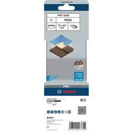 Bosch X440 Schleifband 75 x 457 mm 3 St.