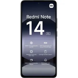 Xiaomi Redmi Note 14 5G 8 GB RAM 256 GB Midnight Black