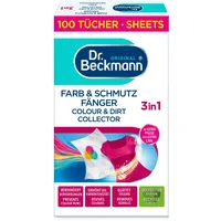 Dr. Beckmann Farb & Schmutzfänger Advanced| langanhaltender Farbschutz| mit Mikrofaser und Farbfangmolekülen für Farbbrillanz | 100 Tücher