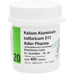 Biochemie Adler 20 Kalium-Aluminium Sulf.D12 Adler