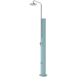 Pooldusche Chrome Solar aus Edelstahl unterschiedliche Farben V2A , Farbe: Chrome Orange