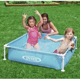 Intex Mini Frame Pool 122 x 122 x 30 cm blau