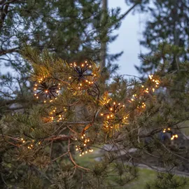 StarTrading LED Lichterkette Feuerwerk 10 Büschel 200 bernstein LED L:4m f.Außen