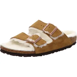 Birkenstock Arizona Lammfell Wildleder Nerz Schmales Fußbett - 1001135 - Braun 42