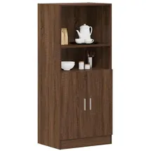 vidaXL Küchenschrank Braun Eichen-Optik 57x41,5x131,5 cm Holzwerkstoff