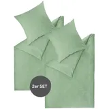 Esprit Renforce, Grün Textil, 140x200 cm - 2er Set - Grün
