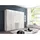 Novel Drehtürenschrank 250 x 216 x 58 cm Grau/Weiß