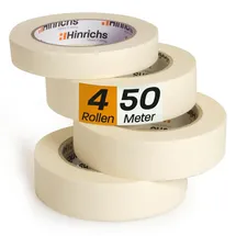 Hinrichs Kreppband 4x 50 m x 30 mm und 50 m x 20 mm 4 St.