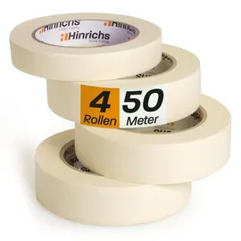 Hinrichs Kreppband 4x 50 m x 30 mm und 50 m x 20 mm 4 St.