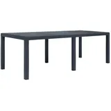 vidaXL Gartentisch 220 x 90 x 72 cm Anthrazit