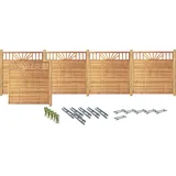 Konifera Sichtschutzelement 9,54 m x 180 cm Grün/Massivholz
