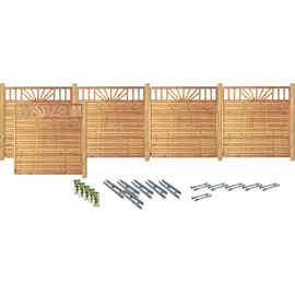 Konifera Sichtschutzelement 9,54 m x 180 cm Grün/Massivholz