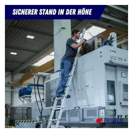 Proregal Sprossen-Anlegeleiter 8 Stufen