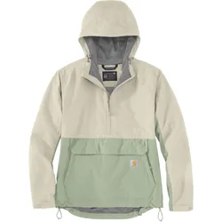 Carhartt Packable Anorak, Textiljacke Damen - Hellgrau/Hellgrün - M