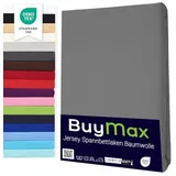 Buymax Spannbettlaken 60x120 70x140 80x200 90x200 100x200 120x200 140x200 160x200 180x200 200x200 Baumwolle Bettlaken Jersey