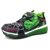 GEOX J BAYONYC Boy Sneaker, Black/Green, 34 EU