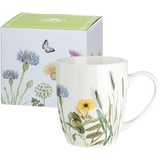 GILDE Tasse Wild Flowers - Wilde Blumewiese Shabby Landhaus 1 Stück Porzellan