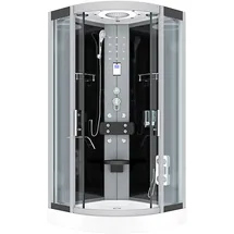 AcquaVapore Komplettdusche Duschkabine Fertigdusche Dusche D58-03T0-EC 80x80 cm mit 2K Scheiben Versiegelung