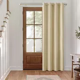 MIULEE Verdunklung Thermo Vorhänge Blickdicht Ösen 1er Set 140x225cm Beige
