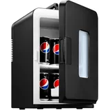 northclan Mini Kühlschrank 15 l 220V/12V 350 mm hoch Schwarz