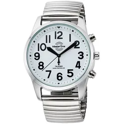 Funkuhr, silber (silberfarben), Armbanduhren, Damen, Chronograph Funkuhr