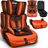 KIDUKU Autokindersitz braun/orange
