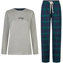 Happy Shorts Pyjama kariert Grau M