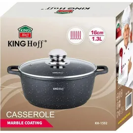 Kinghoff Marmor Kochtopf 1,3L 16 cm rund