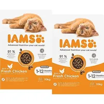 Iams for Vitality mit frischem Huhn 2x 10 kg