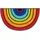 Wash+Dry Round Rainbow 50 x 85 cm Mehrfarbig