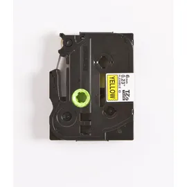 Brother TZE-FX611 6mm schwarz auf gelb