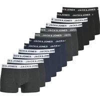 JACK & JONES Herren Boxershorts, 12er Pack JACSHADE Solid, TRUNKS, 12P