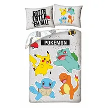 Halantex SP. z.o.o. Pokemon Mehrfarbig 140 x 200 cm + 70 x 90 cm