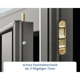 EcoStar Trend-P Typ 2 2,48 x 2,38 m graualuminium Einzeltür