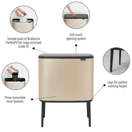 Brabantia Bo Touch Bin 33 l metallic gold
