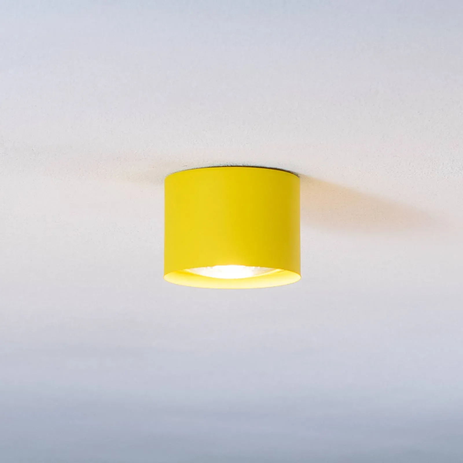 Deckenstrahler Chloe starr, gelb Argon, dimmbar, gelb / orange, für Wohn- / Esszimmer, Metall, Modern, Strahler - 11.5 cm - 11.5 cm - 8.5 cm