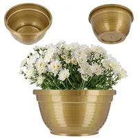 Kadax Schale aus Kunststoff, Blumenschale, wetterfester Pflanzkübel für Außen,